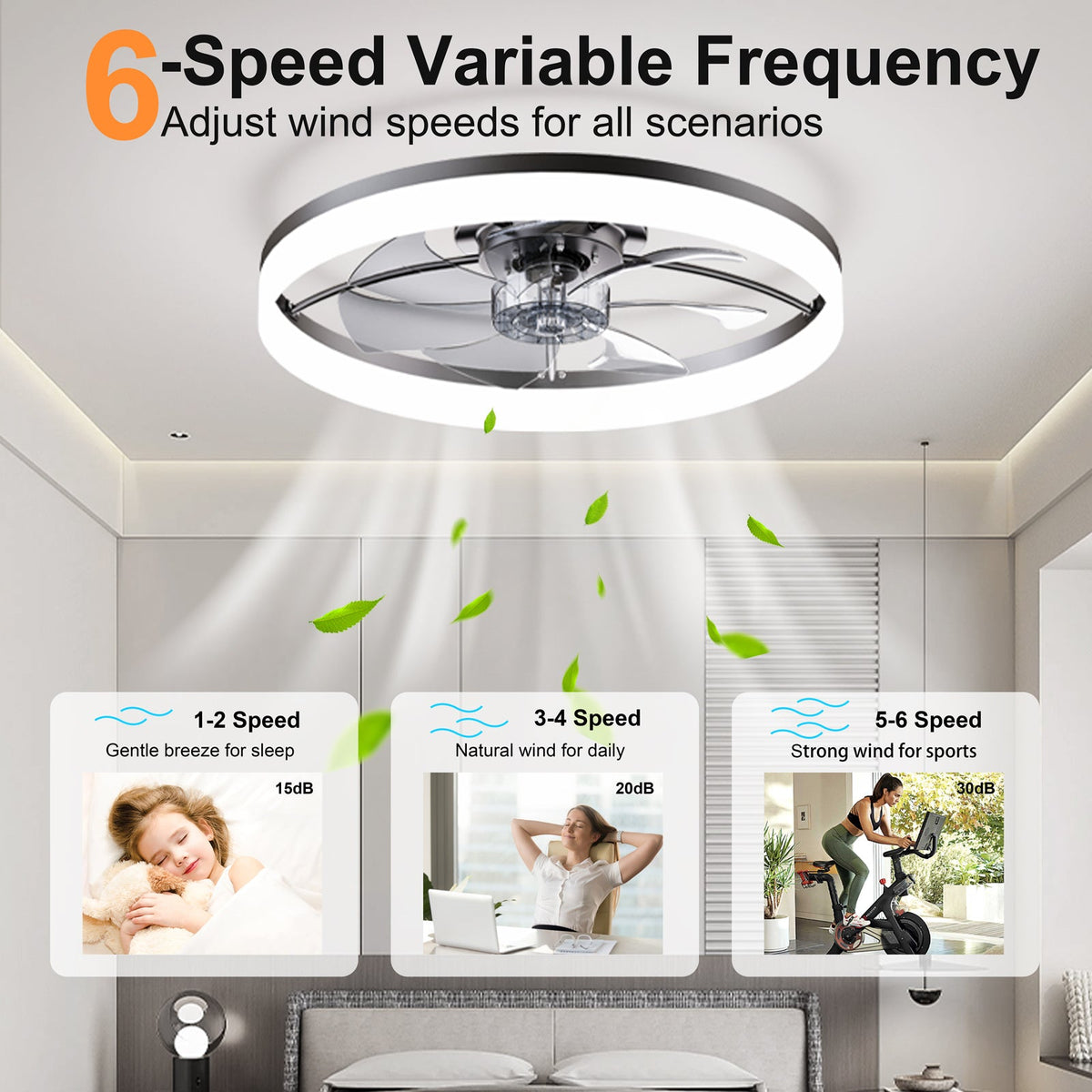Ultra-Thin LED Ceiling Fan