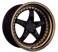 XXR 565 Wheel Black / Bronze Lip 18x8.5 +35 5x4.5