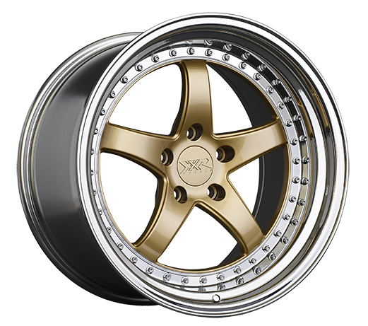 XXR 565 Wheel Hyper Gold / Platinum Lip 18x9.5 +38 5x100