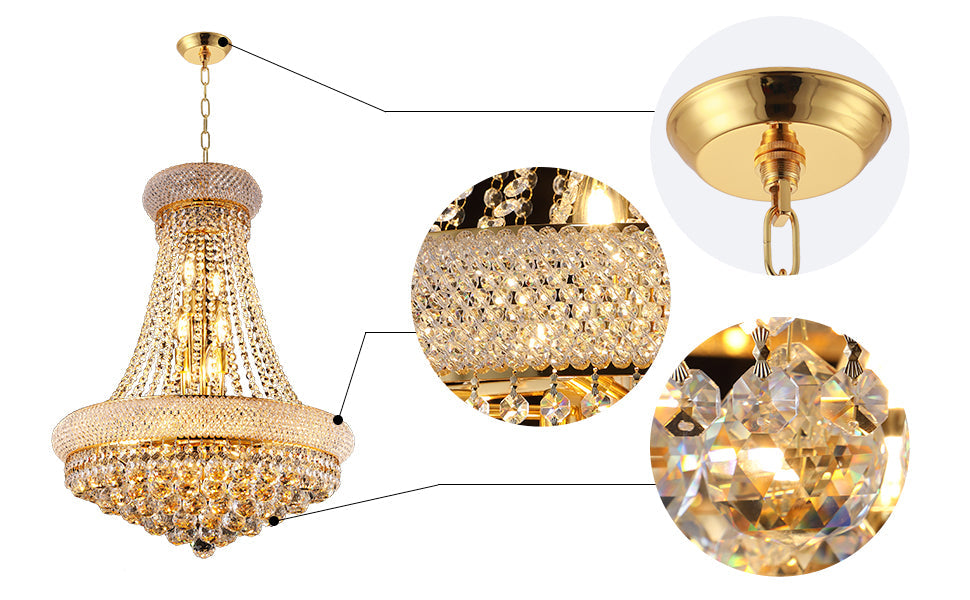 22-Inch Crystal Chandelier