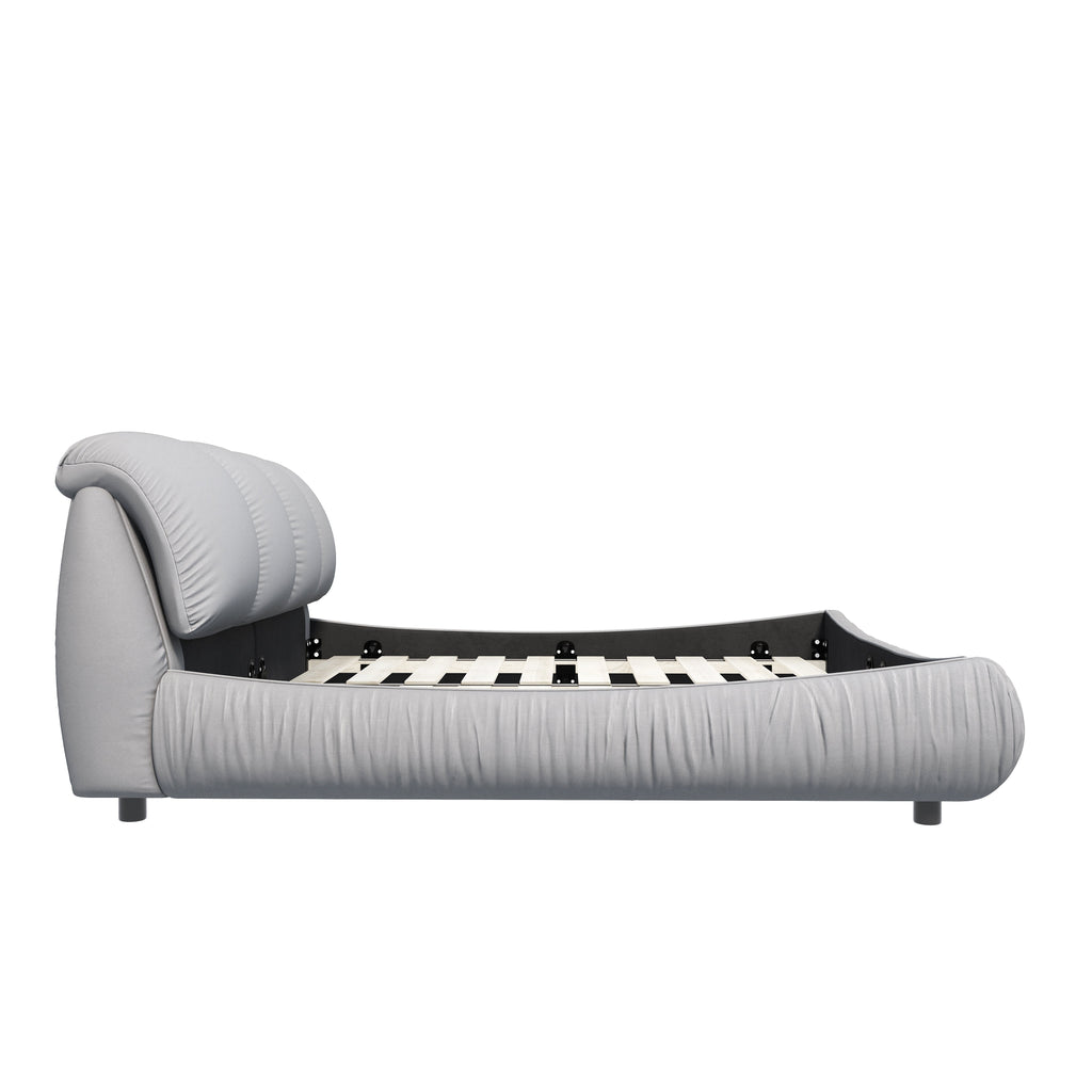 Queen Size Luxury Upholstered Platform Bed