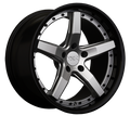 XXR 569 Wheel Silver / Gloss Black Lip 18x8.5 +38 5x100