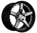 XXR 569 Wheel Silver / Gloss Black Lip 18x8.5 +38 5x120