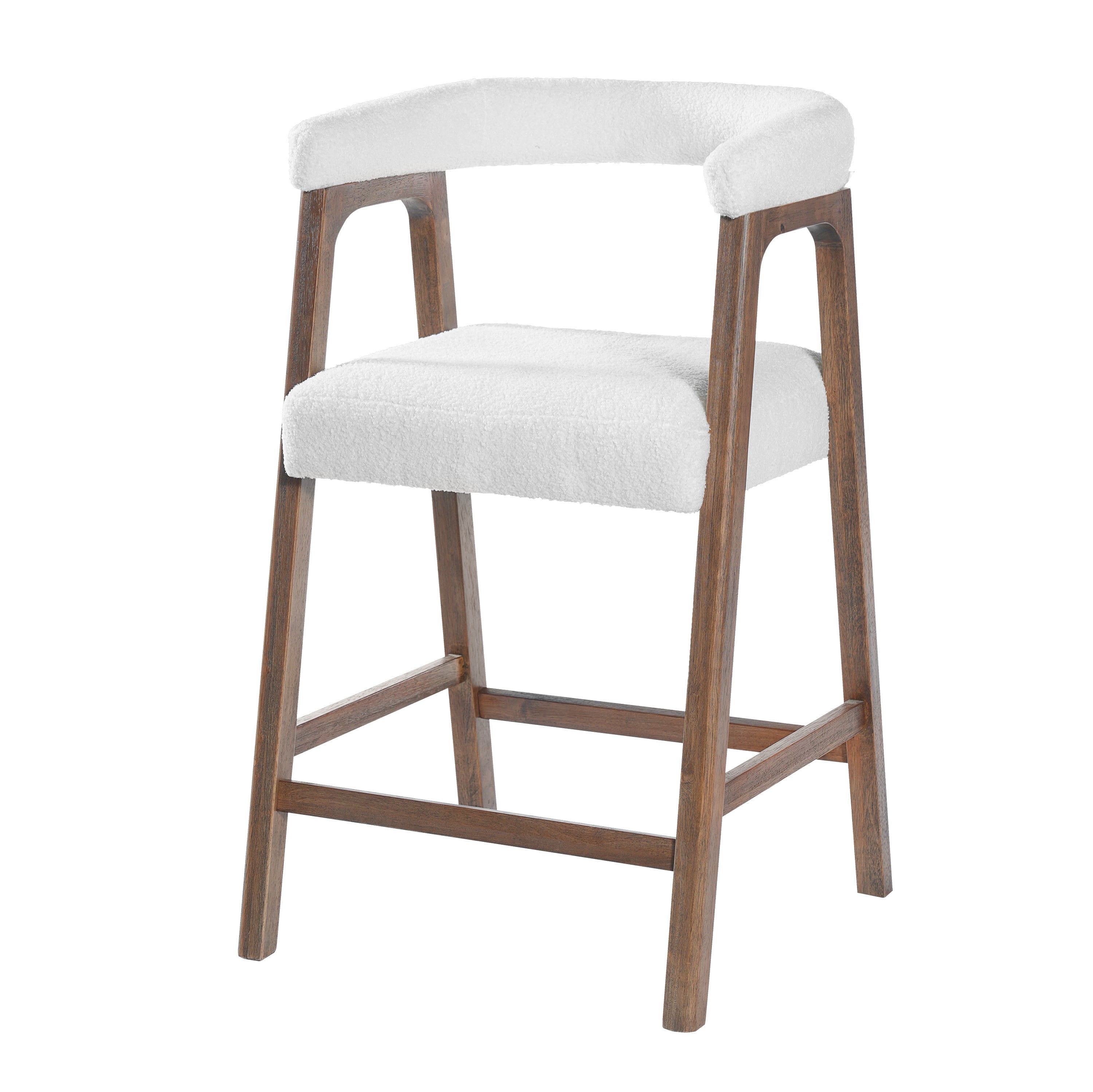 26'' Seat Height Bar Stools with Back, Set of 2