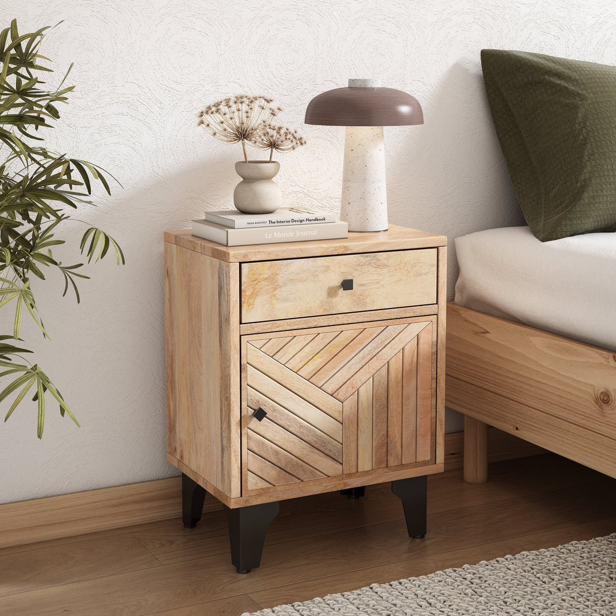 Solid Wood Nightstand