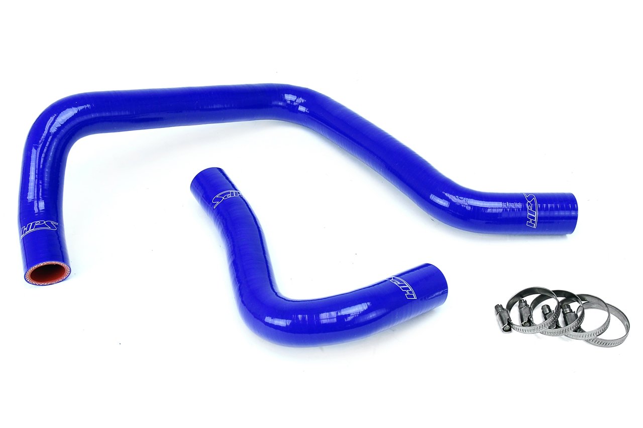 HPS Performance HPS Blue Reinforced Silicone Radiator Hose Kit Coolant Honda 88-91 CRX B18 B20