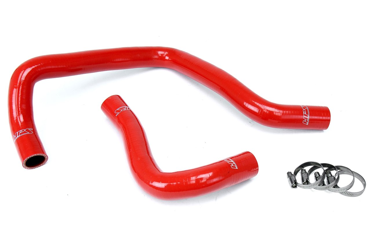 HPS Performance Products HPS Red Reinforced Silicone Radiator Hose Kit Coolant Acura 94-01 Integra B20