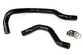 HPS Black Reinforced Silicone Radiator Hose Kit Coolant Honda 88-91 Civic w/ B16