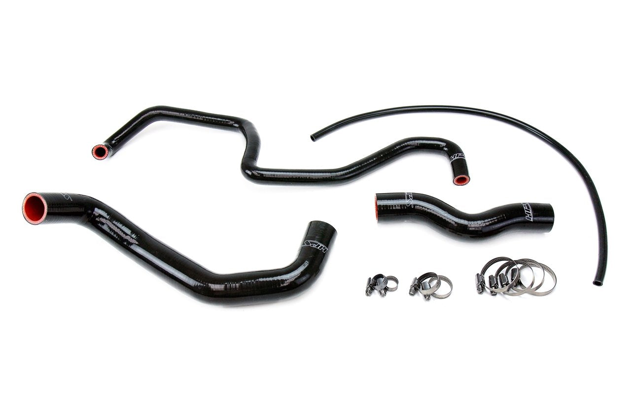 HPS Performance Products HPS Black Reinforced Silicone Radiator Hose Kit Coolant Infiniti 03-07 G35 Coupe