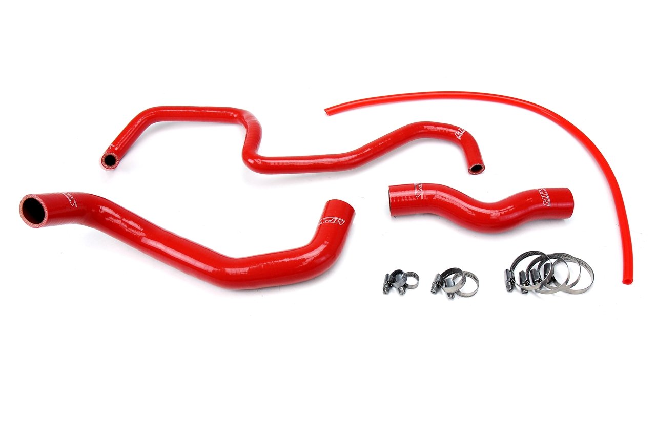 HPS Performance HPS Red Reinforced Silicone Radiator Hose Kit Coolant Infiniti 03-06 G35 Sedan