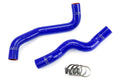 HPS Performance Products HPS Blue Reinforced Silicone Radiator Hose Kit Coolant Infiniti 08-12 EX35