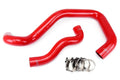 HPS Red Reinforced Silicone Radiator Hose Kit Coolant Ford 03-07 Excursion 6.0L Diesel w/ Mono Beam Suspension