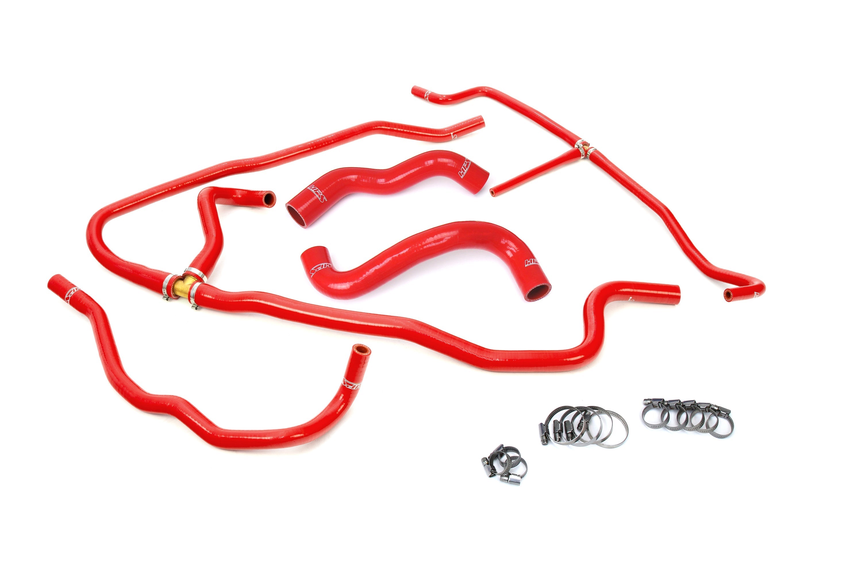HPS Performance HPS Reinforced Red Silicone Radiator + Heater Hose Kit Coolant Chevy 09-13 Corvette Z06 LS7 7.0L V8