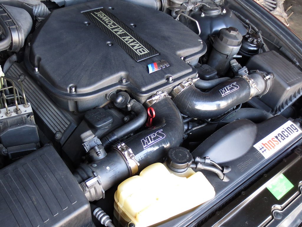 HPS Performance HPS Silicone Air Intake Kit Post MAF Hose BMW 1998-2003 M5 E39 5.0 V8, 57-1291