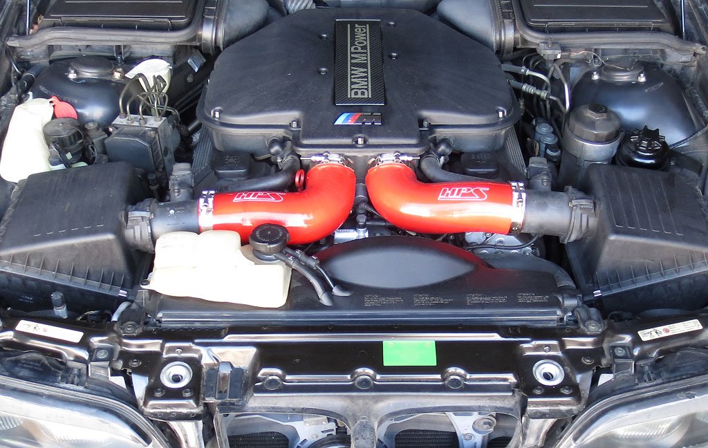 HPS Performance HPS Silicone Air Intake Kit Post MAF Hose BMW 1998-2003 M5 E39 5.0 V8, 57-1291
