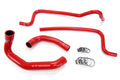 HPS Performance HPS Red Reinforced Silicone Radiator + Heater Hose Kit Jeep 02-06 Wrangler TJ 4.0L Left Hand Drive