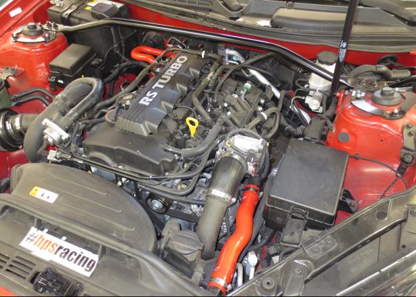 HPS Performance HPS Reinforced Red Silicone Heater Hose Kit Coolant Hyundai 10-14 Genesis Coupe 2.0T Turbo 4Cyl