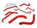 HPS Performance Products HPS Red Reinforced Silicone Radiator and Heater Hose Kit Coolant Ford 11-14 Mustang 3.7L V6