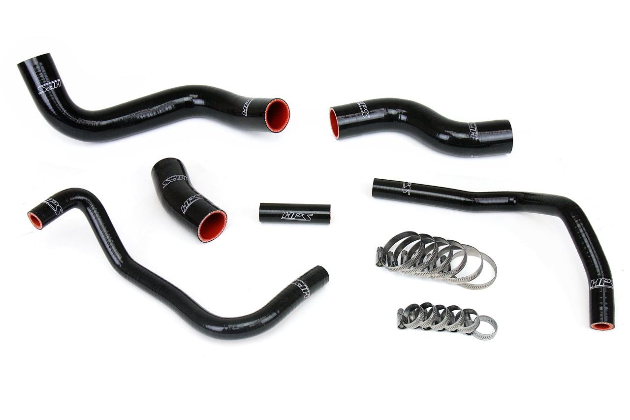 HPS Performance HPS Black Reinforced Silicone Radiator + Heater Hose Kit Subaru 13-16 BRZ