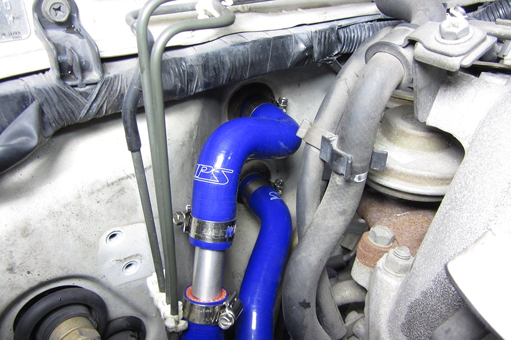 HPS Performance Products HPS Red Reinforced Silicone Heater Hose Kit Nissan 95-98 240SX S14 KA24DE