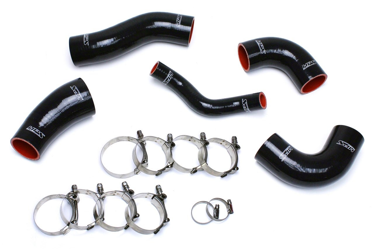 HPS Performance HPS Black Reinforced Silicone Intercooler Hose Kit Kia 11-15 Optima 2.0L Turbo