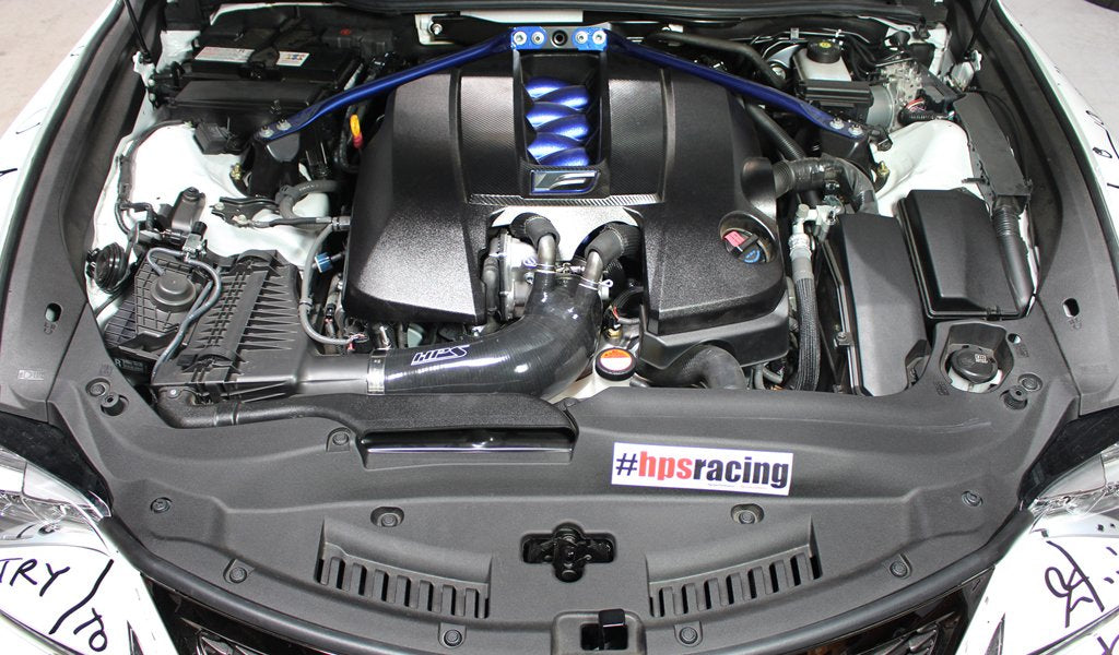 HPS Performance HPS Silicone Air Intake Kit Post MAF Hose Lexus 2015-2022 RC F V8 5.0L, 57-1499
