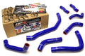 HPS Performance Products HPS Blue Reinforced Silicone Coolant Hose Complete kit (8pc) front radiator + rear engine Toyota 90-99 MR2 3SGTE Turbo