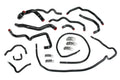HPS Performance HPS Silicone Radiator + Heater Coolant Hose Kit Mazda 2010-2013 Mazdaspeed 3 2.3L Turbo, 57-1512