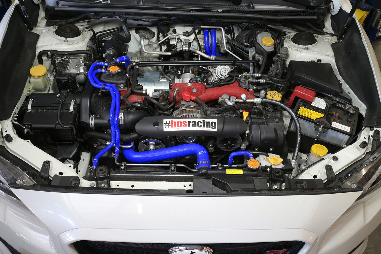 HPS Performance HPS Blue Reinforced Silicone Radiator + Heater Hose Kit Subaru 15-16 WRX STI 2.5L Turbo