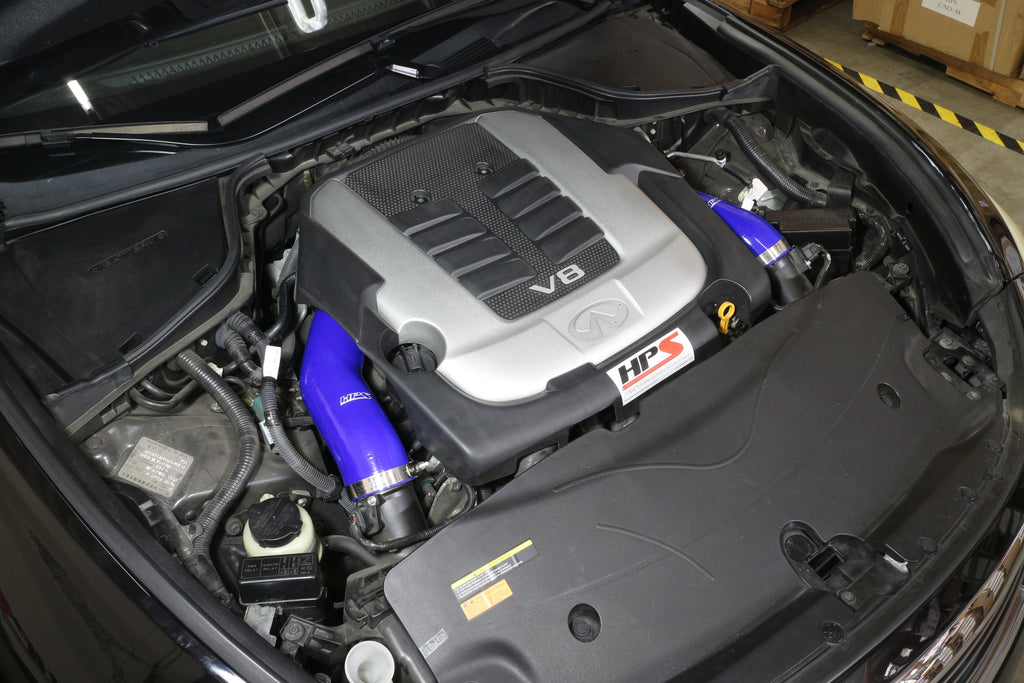 HPS Performance HPS Silicone Post MAF Air Intake Hose Kit Infiniti 2014-2019 Q70 5.6L V8, 57-1517