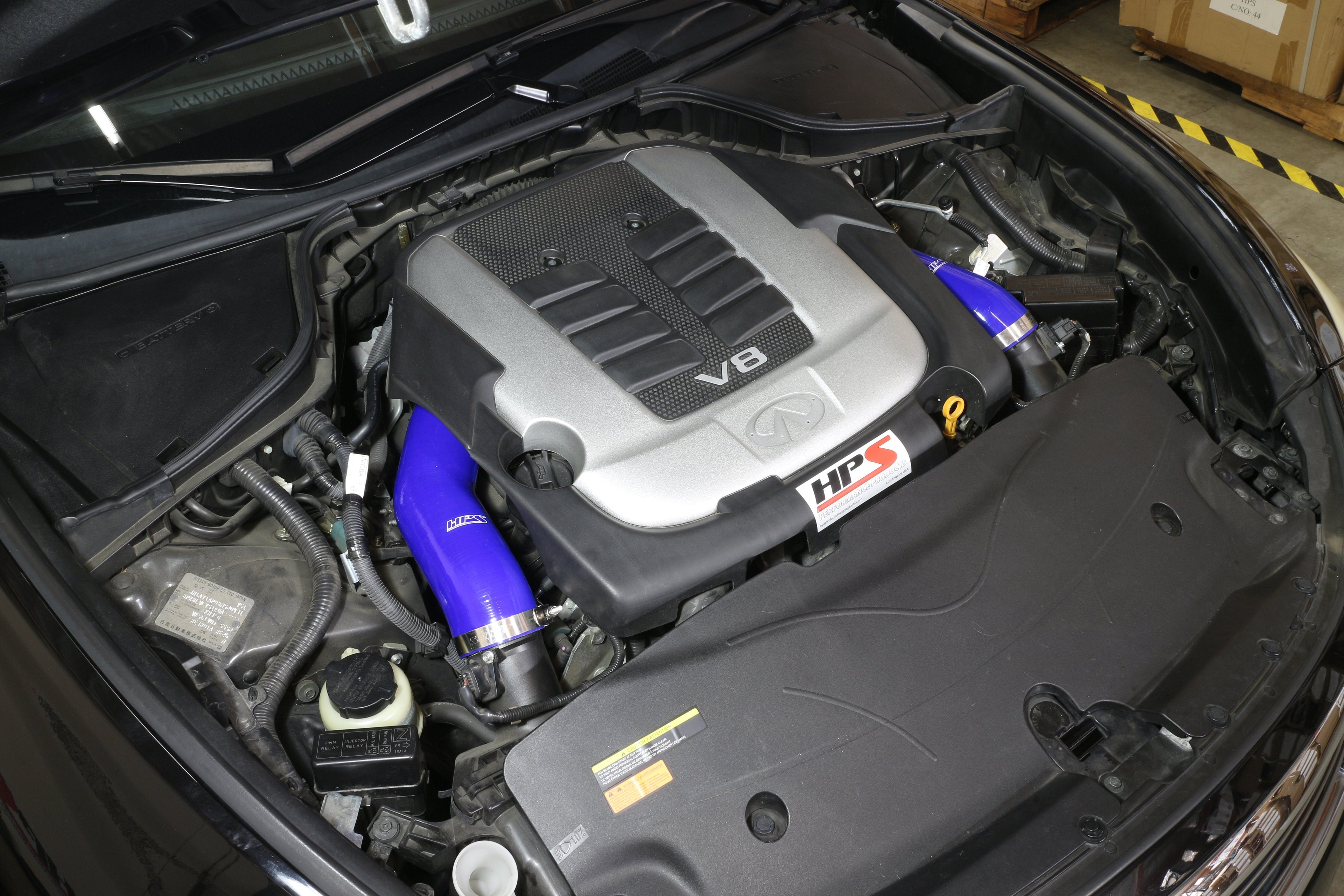 HPS Performance HPS Silicone Post MAF Air Intake Hose Kit Infiniti 2014-2019 Q70 5.6L V8, 57-1517