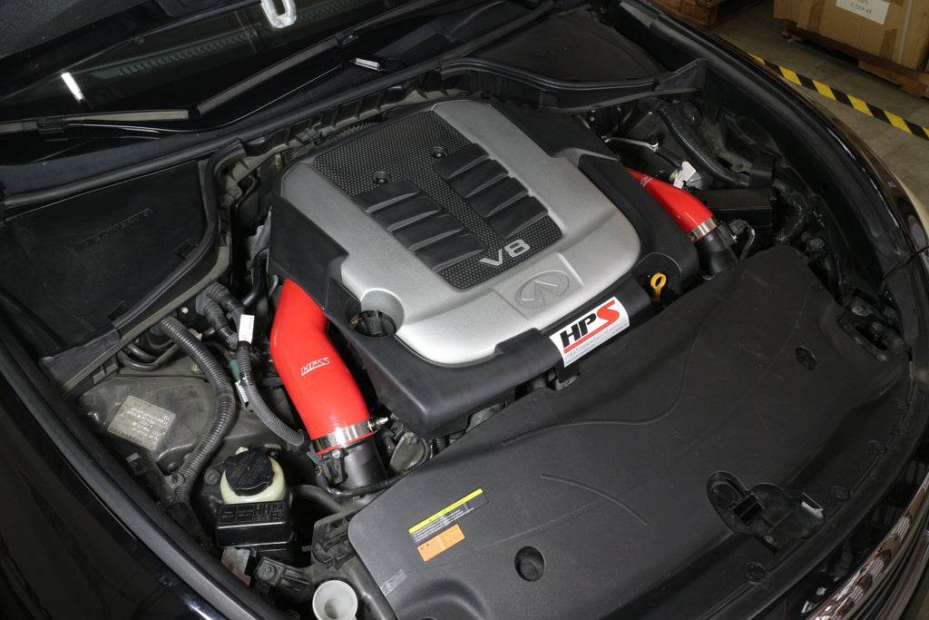 HPS Performance HPS Silicone Post MAF Air Intake Hose Kit Infiniti 2014-2019 Q70 5.6L V8, 57-1517