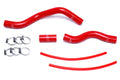 HPS Performance HPS Red Reinforced Silicone Radiator Hose Kit Coolant Honda 01-05 Civic 1.7L Automatic Trans.