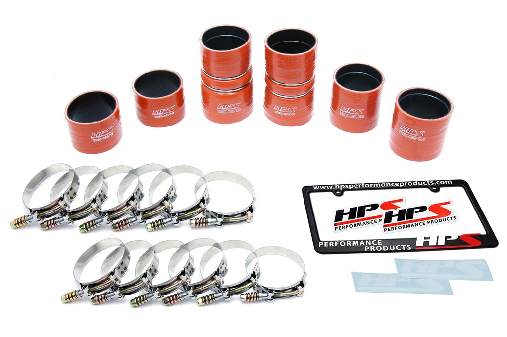 HPS Performance Products HPS High Temp Reinforced Silicone Intercooler Hose Boots Kit Ford Late 1999 - 2003 F350 Superduty 7.3L PowerStroke Diesel