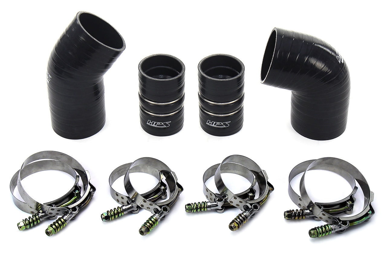 HPS Performance HPS High Temp Aramid Reinforced Silicone Intercooler Hose Boots Kit Chevy 2004.5 - 2005 Silverado 3500 HD 6.6L Duramax LLY Diesel