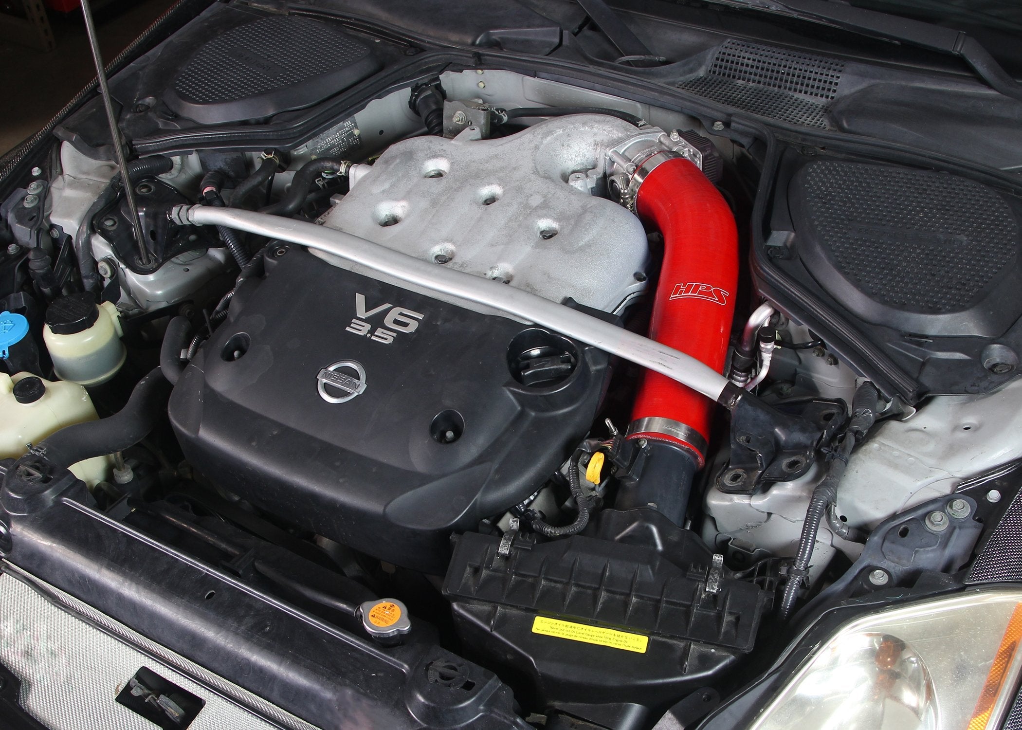 HPS Performance HPS Silicone Air Intake Kit Post MAF Hose Nissan 2003-2006 350Z 3.5L V6, 57-1591