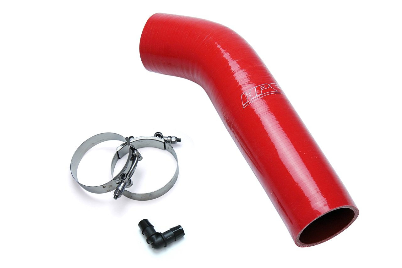 HPS Performance HPS Red Reinforced Silicone Post MAF Air Intake Hose Kit Nissan 03-06 350Z 3.5L V6
