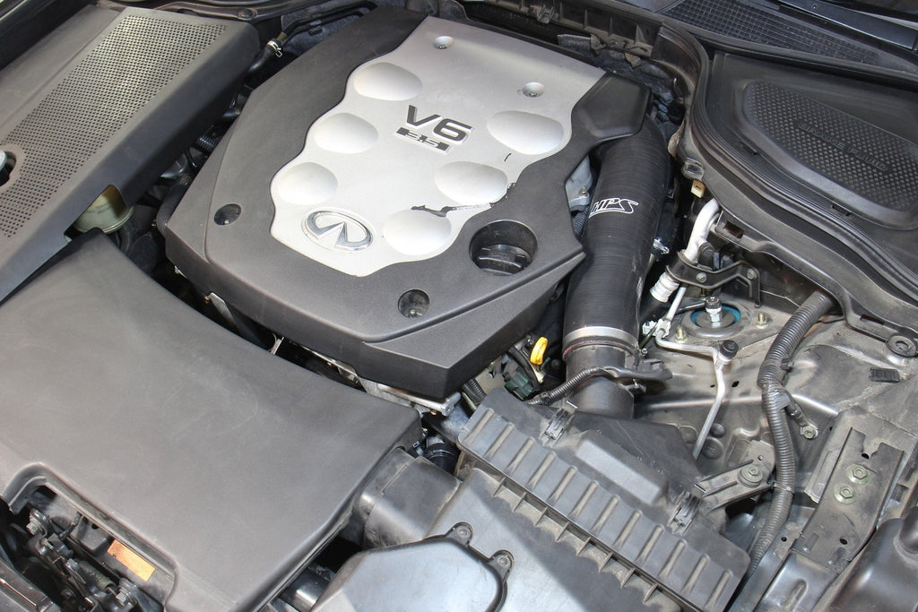 HPS Performance HPS Silicone Post MAF Air Intake Hose Kit Infiniti 06-08 M35 3.5L V6, 57-1592