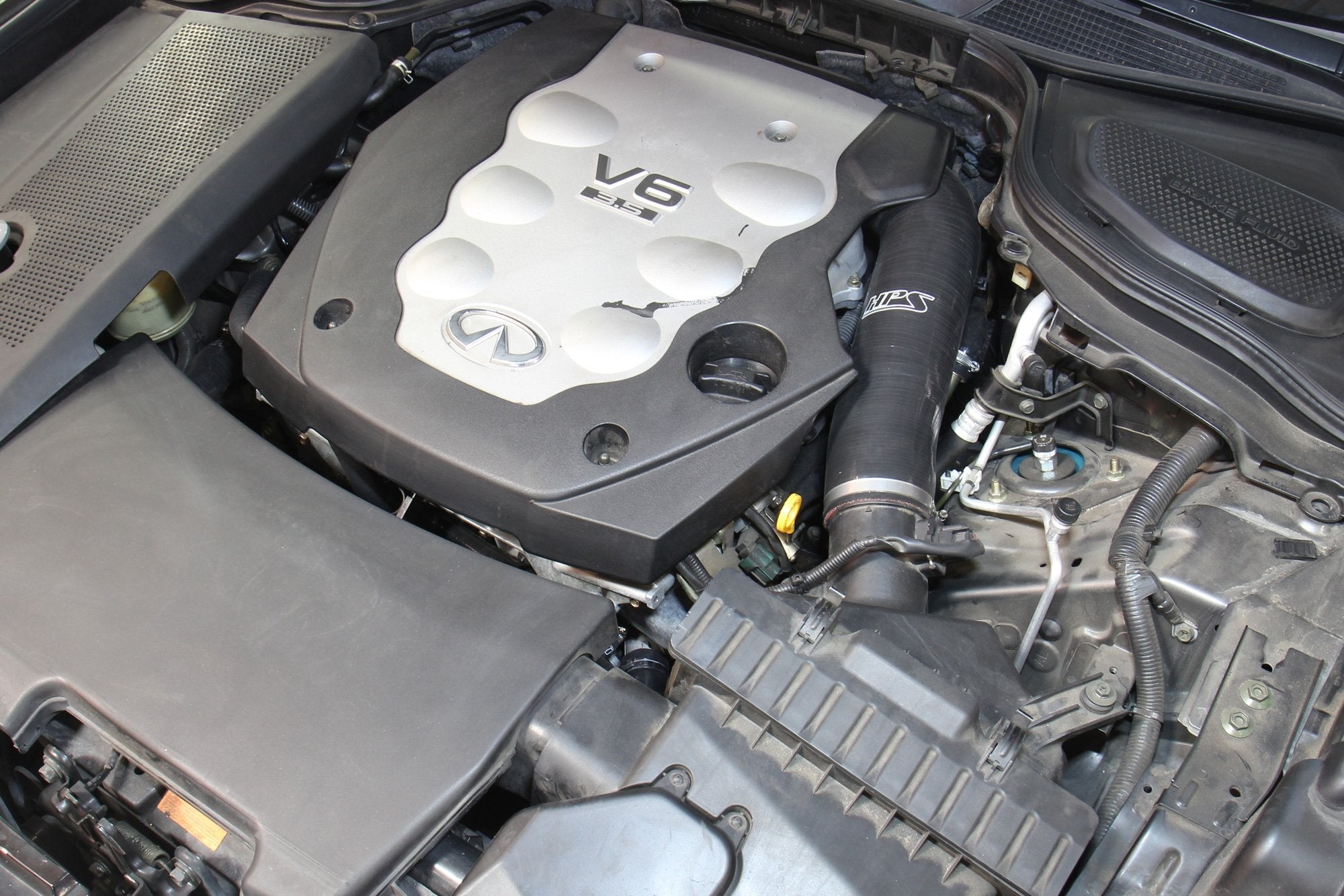 HPS Performance HPS Silicone Post MAF Air Intake Hose Kit Infiniti 06-08 M35 3.5L V6, 57-1592