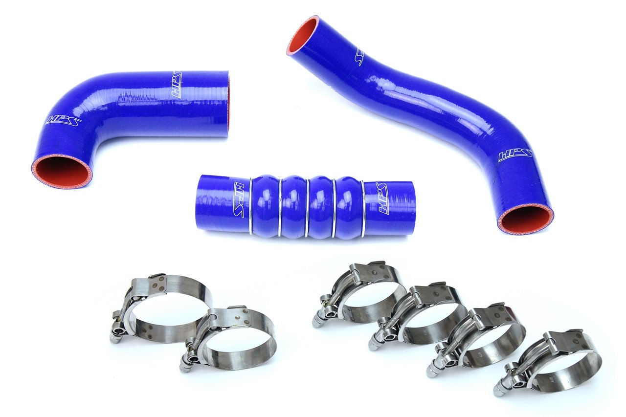 HPS Performance HPS Blue Reinforced Silicone Intercooler Hose Kit Honda 16-18 Civic 1.5L Turbo