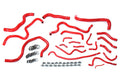 HPS Red Reinforced Silicone Radiator Heater Coolant Hose Kit Honda 16-18 Civic 1.5L Turbo