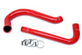 HPS Performance HPS Red Reinforced Silicone Radiator Hose Kit Coolant Jeep 87-95 Wrangler YJ 2.5L