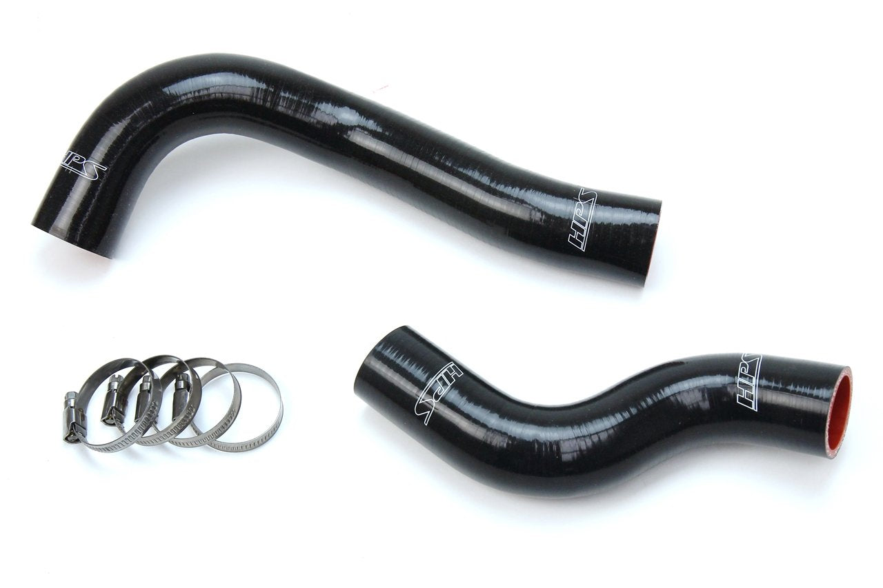 HPS Performance HPS Black Reinforced Silicone Radiator Hose Kit Coolant Lexus 16-18 GSF V8 5.0L