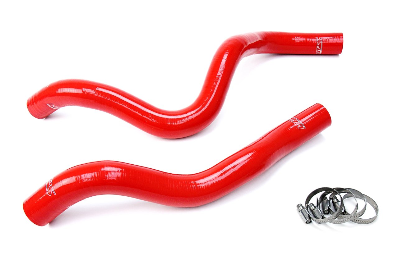 HPS Performance HPS Red Reinforced Silicone Radiator Hose Kit Coolant Honda 16-18 Pilot 3.5L V6
