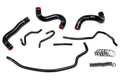 HPS Performance HPS Black Reinforced Silicone Radiator Hose Kit Coolant Toyota 09-13 Corolla 1.8L