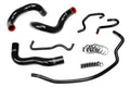 HPS Performance HPS Black Reinforced Silicone Radiator Hose Kit Coolant Toyota 14-18 Corolla 1.8L