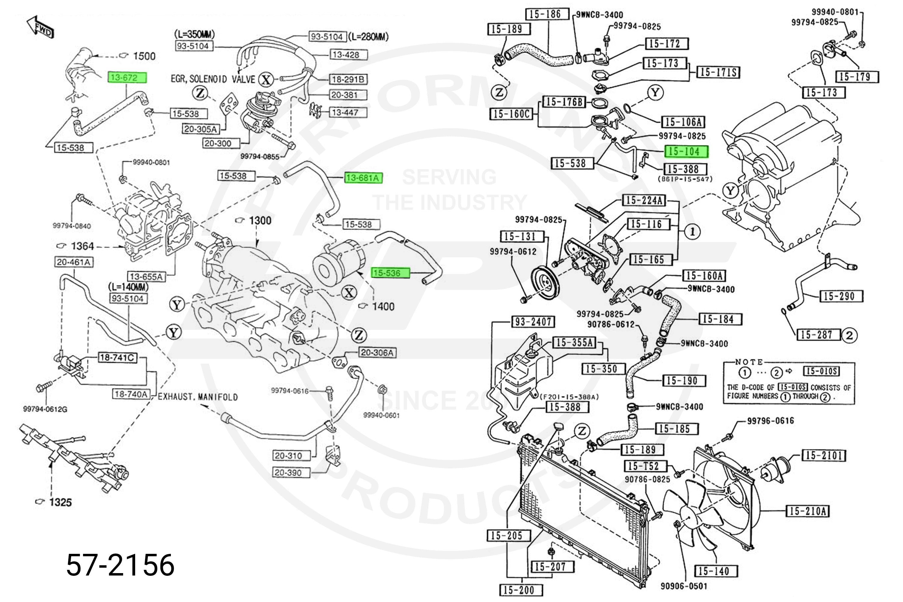 HPS Performance HPS Silicone Ancillary Coolant Hose Kit Mazda 1994-1997 Miata 1.8L NA8, 57-2156
