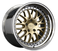 XXR 570 Wheel Hyper Gold / Platinum Lip 18x8.5 +35 5x112