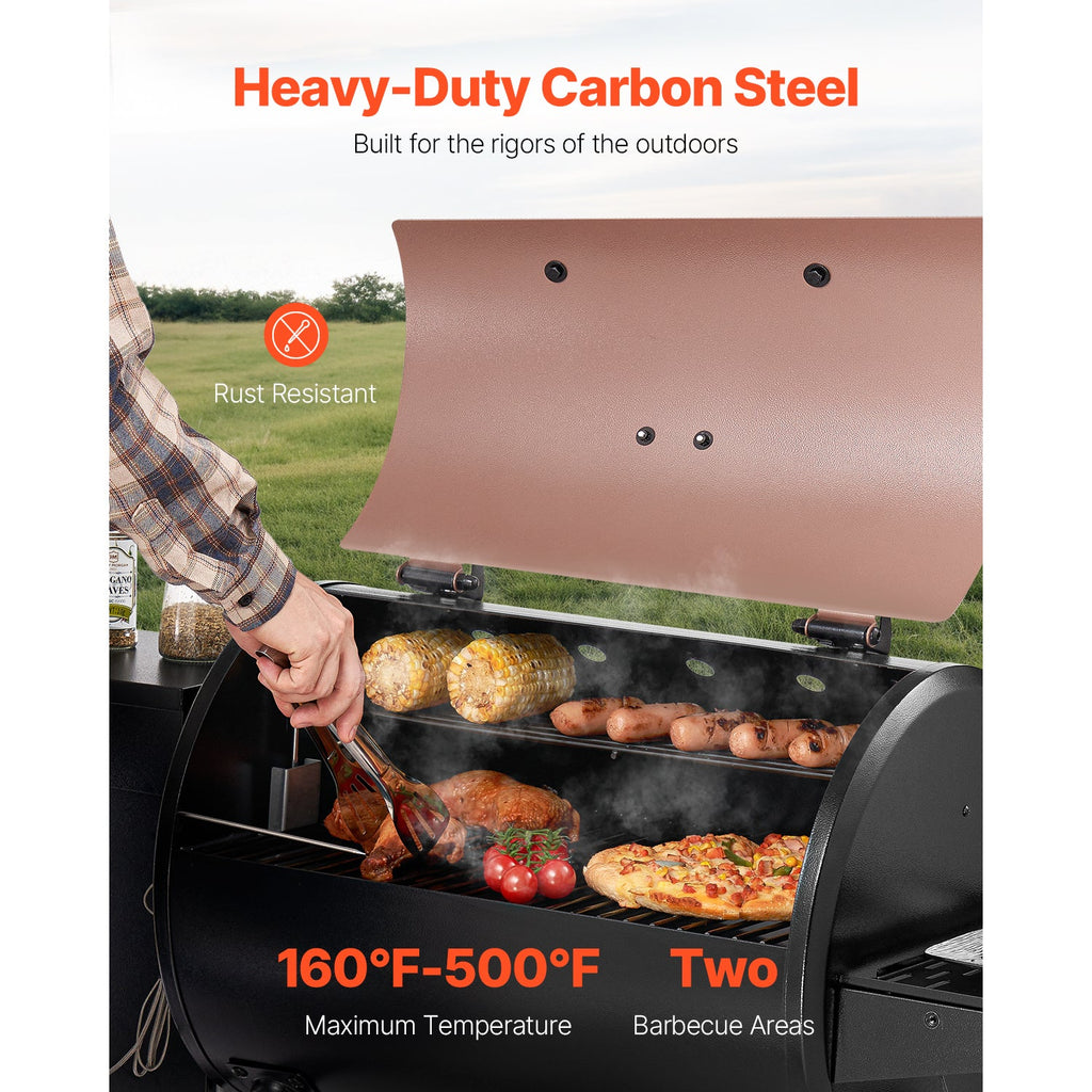 Wood Pellet Grill Smoker Outdoor Electric BBQ Grill