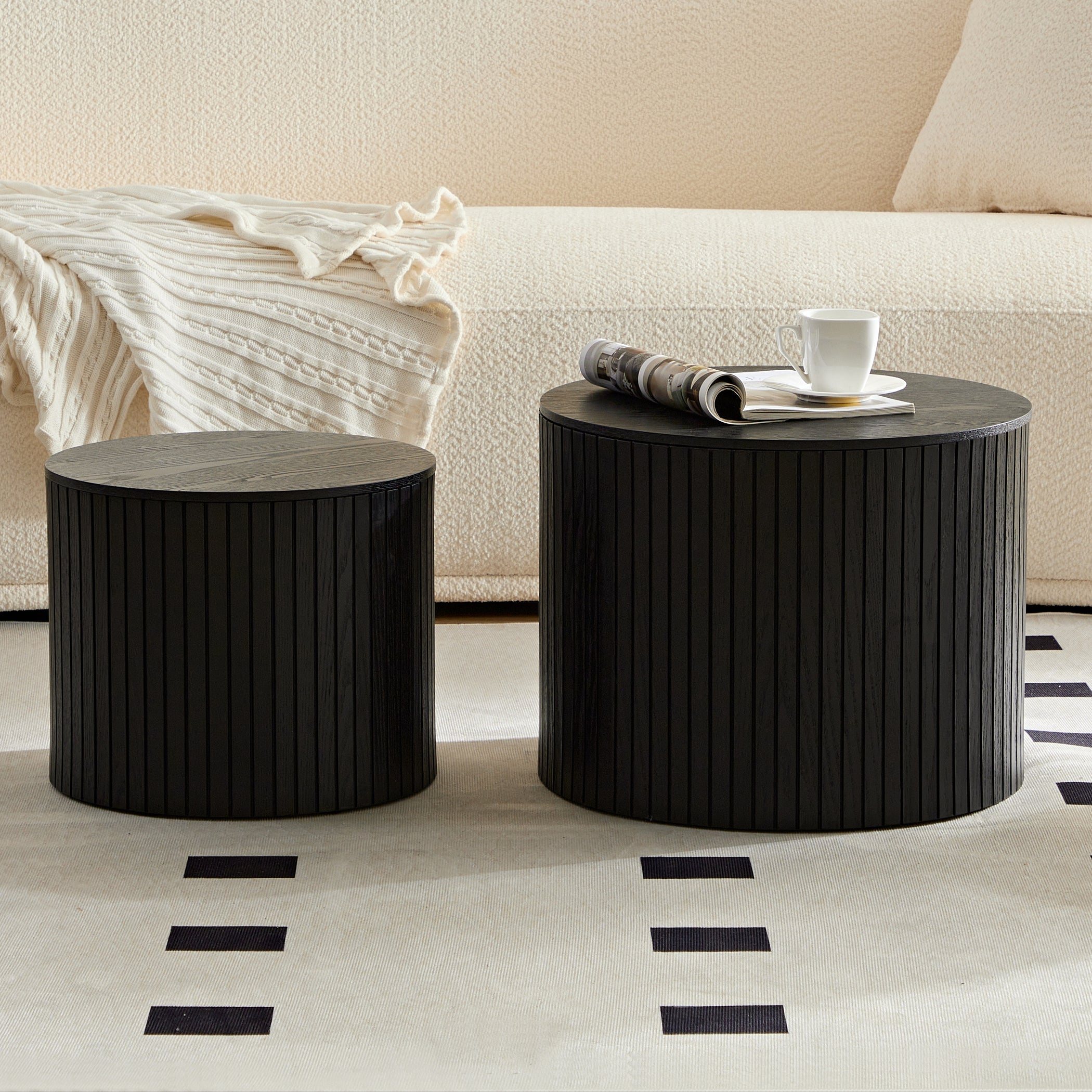 Nested Table Set - 2 Pieces in Black